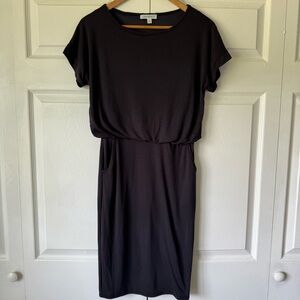 Downeast Knit Shift Dress – Charcoal Gray – Size XS